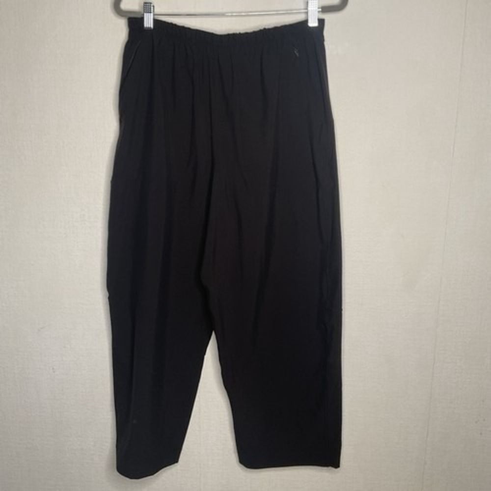 Lululemon On The Fly 7/8 Black Wrinkle-Free Wide Leg Pant Women‎ 10 Bangladesh
